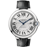 Cartier Ballon Bleu W69016Z4 42mm Steel Watch with Alligator Strap