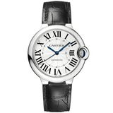 Cartier Ballon Bleu W69017Z4 36mm Steel Watch with Alligator Strap
