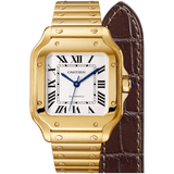Cartier Santos De Cartier Medium Watch WGSA0010 in 18k Yellow Gold, 35.1mm