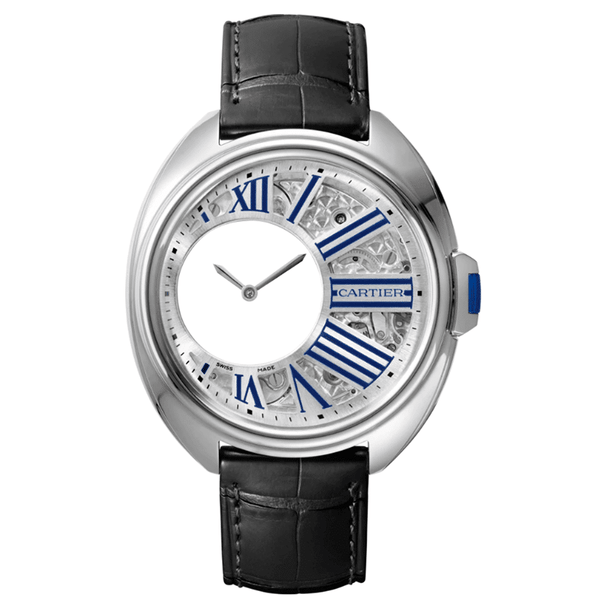 Cartier Clé de Cartier Mysterious Hour Watch WHCL0003 41mm Palladium