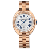 Cartier Clé de Cartier 31mm 18K Rose Gold Diamond Bezel Watch WJCL0003