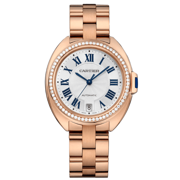 Cartier Clé de Cartier WJCL0006 35mm Rose Gold Diamond Bezel Watch