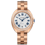 Cartier Clé de Cartier WJCL0006 35mm Rose Gold Diamond Bezel Watch