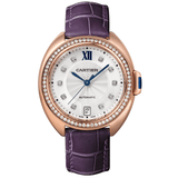 Cartier Clé de Cartier WJCL0039 35mm 18k Rose Gold Diamond Bezel Watch