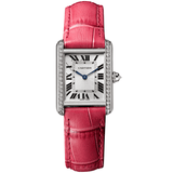 Cartier Tank Louis Cartier WJTA0011 29.5mm White Gold Diamond Bezel Watch