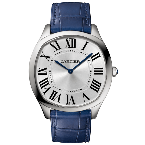 Cartier Drive de Cartier Extra-Flat WSNM0011 38mm Pink Gold Silver Opaline Dial