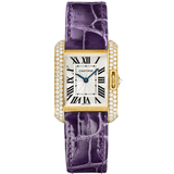 Cartier Tank Anglaise WT100014 Small Model 18k Yellow Gold Diamond Watch