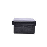 4-Slot Watch Storage Tray in Black PU Leather