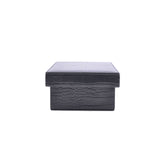 4-Slot Watch Storage Tray in Black PU Leather