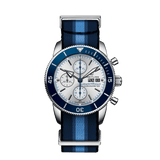 Breitling Superocean Heritage Chronograph 44 Ocean Conservancy Limited Edition A133131A1G1W1 Stainless Steel Silver Dial