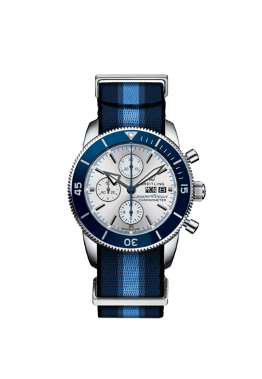 Breitling Superocean Heritage Chronograph 44 Ocean Conservancy Limited Edition A133131A1G1W1 Stainless Steel Silver Dial