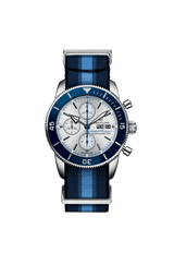 Breitling Superocean Heritage Chronograph 44 Ocean Conservancy Limited Edition A133131A1G1W1 Stainless Steel Silver Dial
