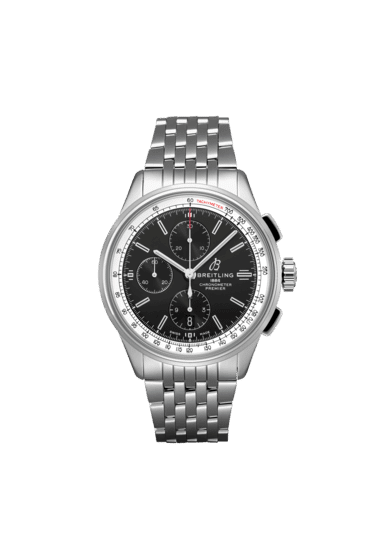 Breitling Premier Chronograph 42 Ref. A13315351B1A1 Stainless Steel Black Dial