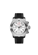 Breitling Super Avenger Chronograph 48 Ref. A133751A1A1X1 Stainless Steel White Dial