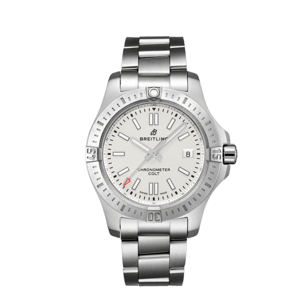 Breitling Colt 41 Automatic A17313101G1A1 Stainless Steel Silver Dial
