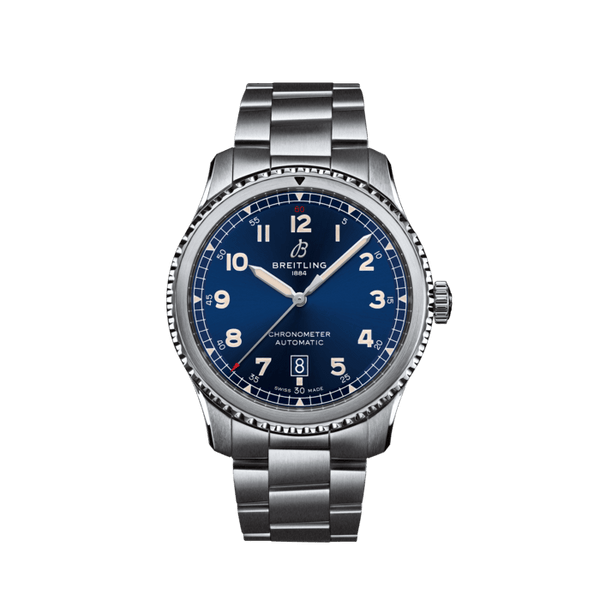 Breitling Aviator 8 Automatic 41 Ref. A17315101C1A1 Stainless Steel Blue Dial