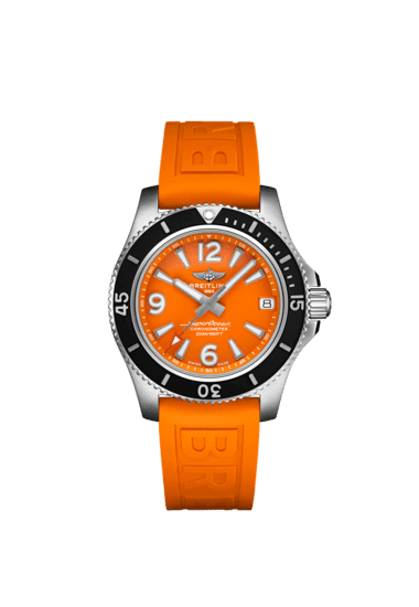 Breitling Superocean Automatic 36 A17316D71O1S1 Stainless Steel Orange Dial