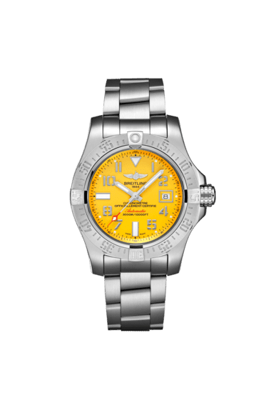 Breitling Avenger Automatic 45 Seawolf A17331101I1A1 Stainless Steel Yellow Dial