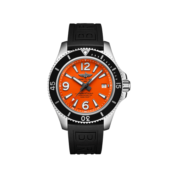 Breitling Superocean Automatic 42 A17366D71O1S2 Stainless Steel Orange Dial
