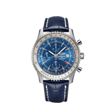 Breitling Navitimer Chronograph GMT 46 A24322121C1P1 Stainless Steel Blue Dial