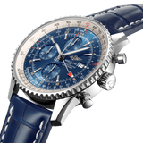 Breitling Navitimer Chronograph GMT 46 A24322121C1P1 Stainless Steel Blue Dial
