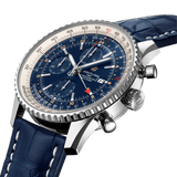 Breitling Navitimer Chronograph GMT 46 Ref. A24322121C2P1 Stainless Steel Blue Dial