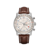 Breitling Navitimer Chronograph GMT 46 Ref. A24322121G1P1 Stainless Steel Silver Dial