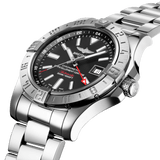 Breitling Avenger II GMT A32390111B1A1 Stainless Steel 43mm Volcano Black Dial