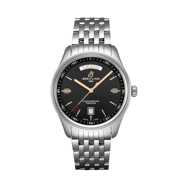 Breitling Premier Automatic Day & Date 40 Ref. A45340241B1A1 Stainless Steel Black Dial