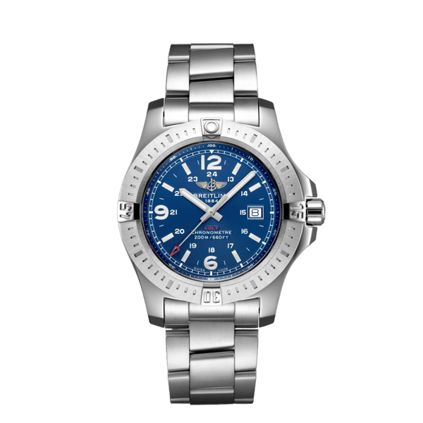 Breitling Colt Quartz A74388111C1A1 Stainless Steel 44mm Mariner Blue Dial