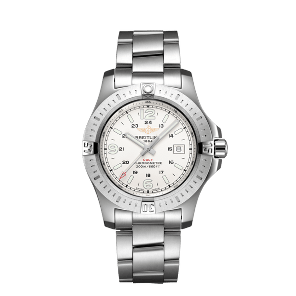 Breitling Colt Quartz A74388111G1A1 Stainless Steel 44mm Silver Dial