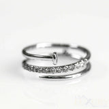 LWU Nail Design Diamond Ring in 18K White Gold – 3.04 TCW