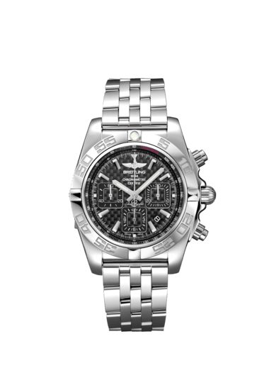 Breitling Chronomat 44 AB0110121B2A1 Stainless Steel Carbon Dial