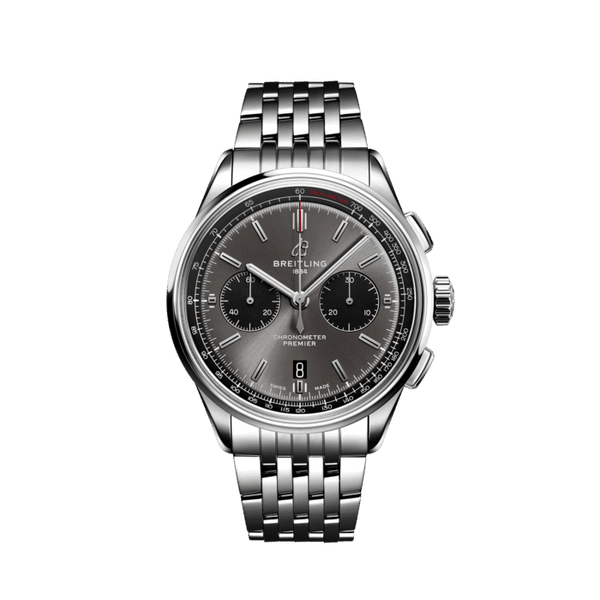 Breitling Premier B01 Chronograph 42 Stainless Steel Anthracite Dial AB0118221B1A1