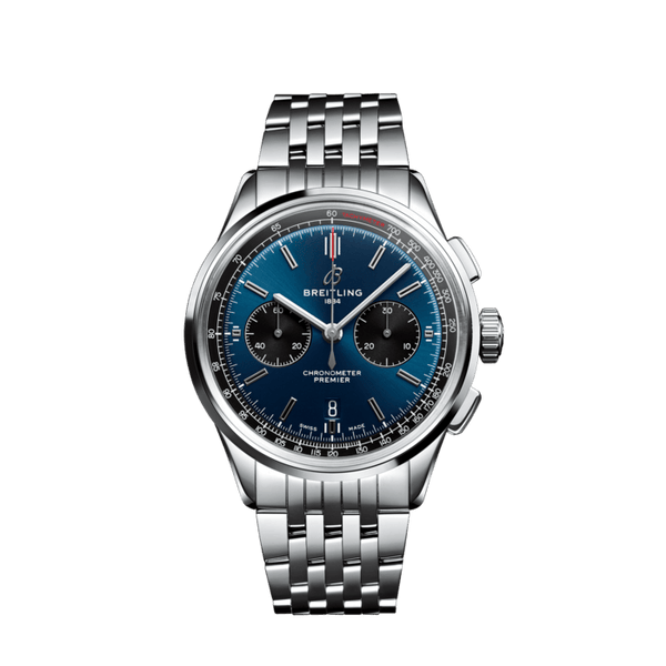 Breitling Premier B01 Chronograph 42 Stainless Steel Blue Dial – Ref. AB0118221C1A1
