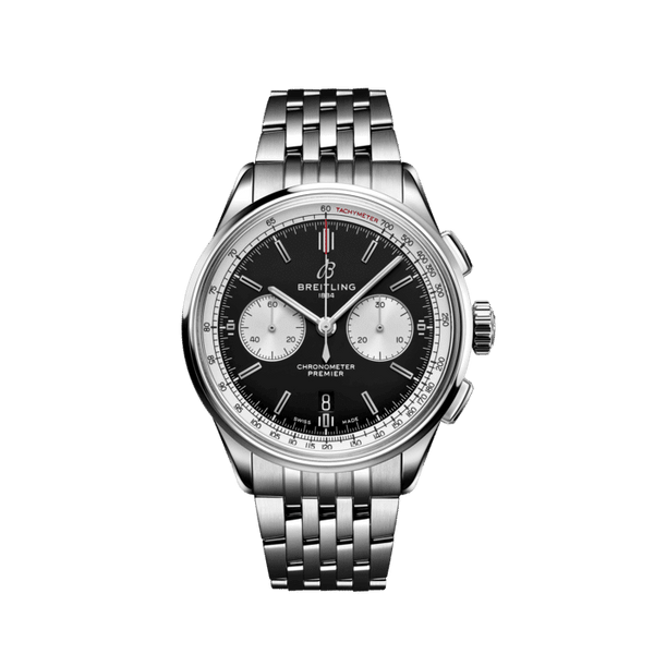 Breitling Premier B01 Chronograph 42 Stainless Steel Black Dial – Ref. AB0118371B1A1