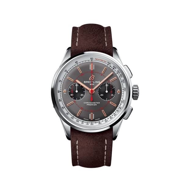 Breitling Premier B01 Chronograph 42 Wheels and Waves Limited Edition AB0118A31B1X2 Stainless Steel Anthracite Dial
