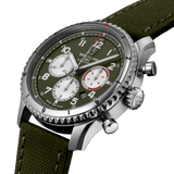 Breitling Aviator 8 B01 Chronograph 43 Curtiss Warhawk AB01192A1L1X1 Stainless Steel Military Green Dial