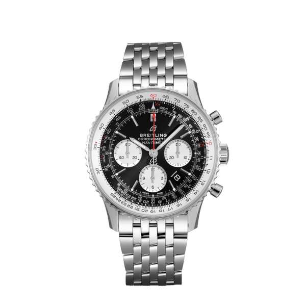 Breitling Navitimer B01 Chronograph 43 Stainless Steel Black Dial – Ref. AB0121211B1A1