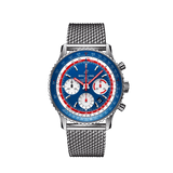 Breitling Navitimer B01 Chronograph 43 Pan Am Ref. AB01212B1C1A1 Stainless Steel Blue Dial