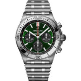 Breitling Chronomat B01 AB0134101L1A1 Stainless Steel 42mm Green Dial Watch