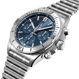 Breitling Chronomat B01 42 Frecce Tricolori Limited Edition AB01344A1C1A1 Stainless Steel Blue Dial