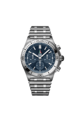 Breitling Chronomat B01 42 Frecce Tricolori Limited Edition AB01344A1C1A1 Stainless Steel Blue Dial