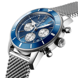 Breitling Superocean Heritage B01 Chronograph 44 Reference AB0162161C1A1 Stainless Steel Blue Dial