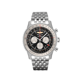 Breitling Navitimer B04 Chronograph GMT 48 AB0441211B1A1 Stainless Steel Black Dial