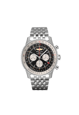 Breitling Navitimer B04 Chronograph GMT 48 AB0441211B1A1 Stainless Steel Black Dial