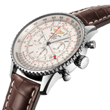 Breitling Navitimer B04 Chronograph GMT 48 AB0441211G1P1 Stainless Steel Mercury Silver Dial