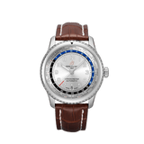 Breitling Aviator 8 B35 Automatic Unitime 43 Stainless Steel Silver Dial AB3521U01G1P1