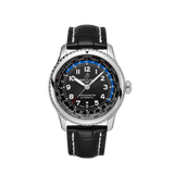 Breitling Aviator 8 B35 Automatic Unitime 43 Stainless Steel Black Dial AB3521U41B1P1
