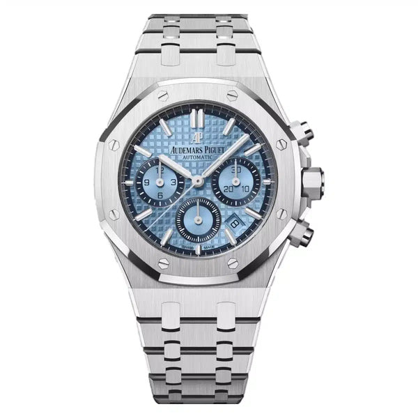 Audemars Piguet Royal Oak 26317BC.OO.1256BC.01 White Gold Chronograph 38mm Light Blue Dial Limited Edition